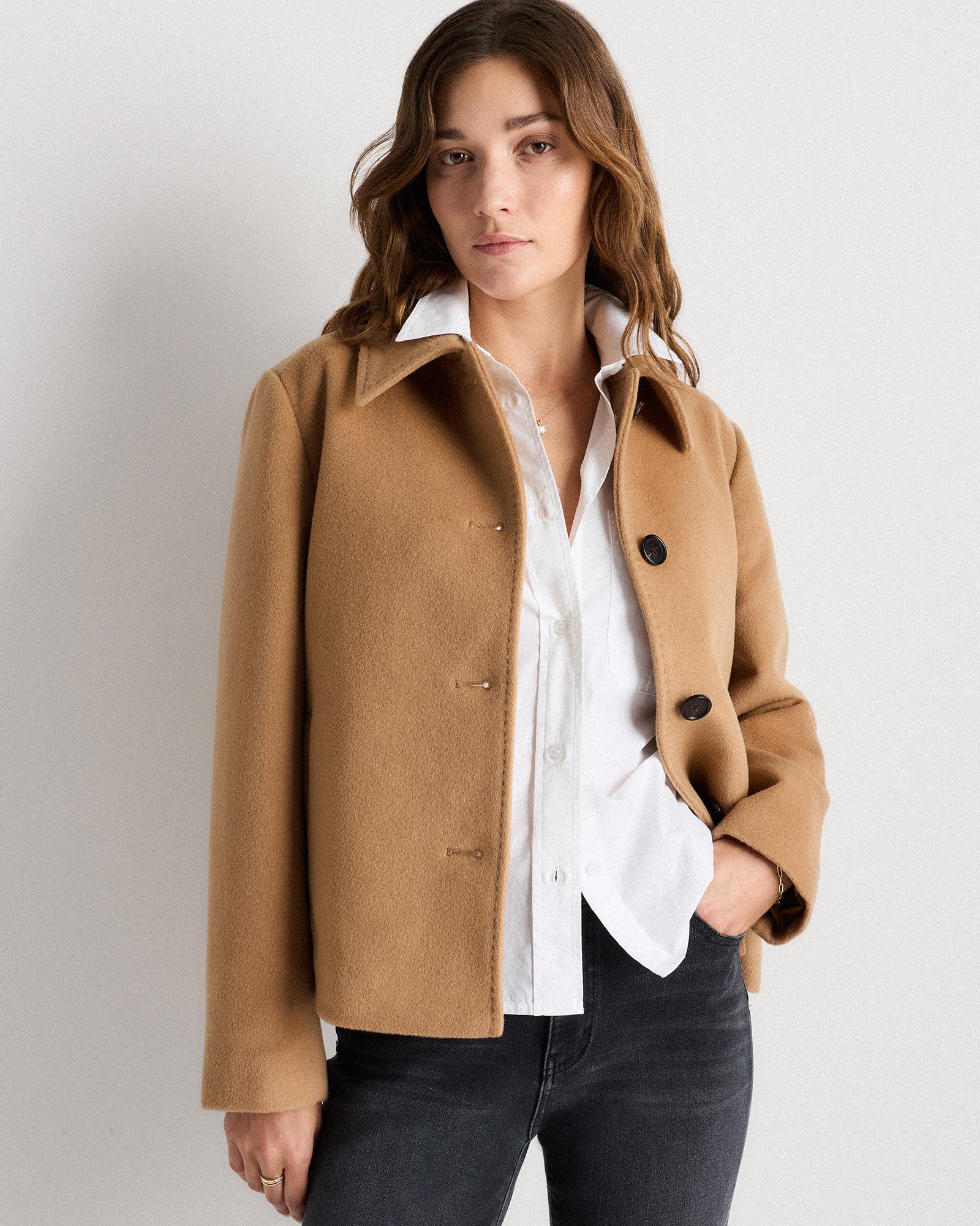 wool cashmere short coat