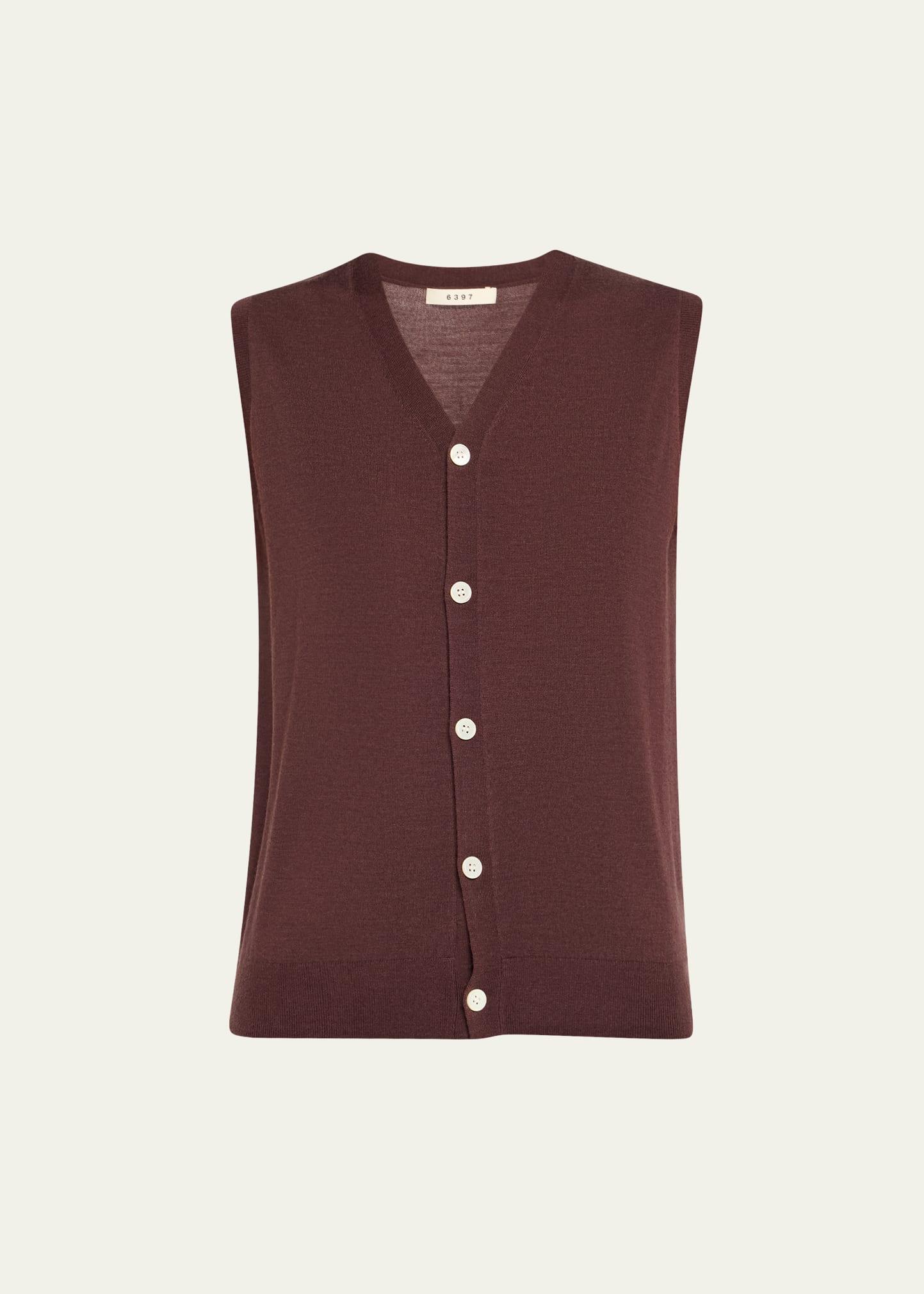 wool-cashmere vest