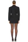 wool contoured blazer mini dress