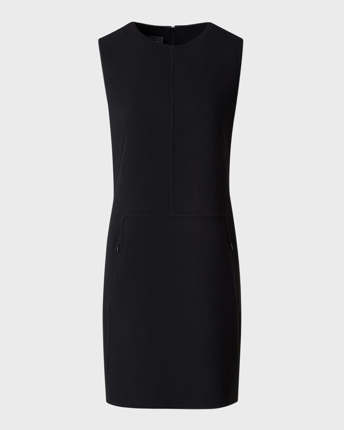 wool crepe mini dress