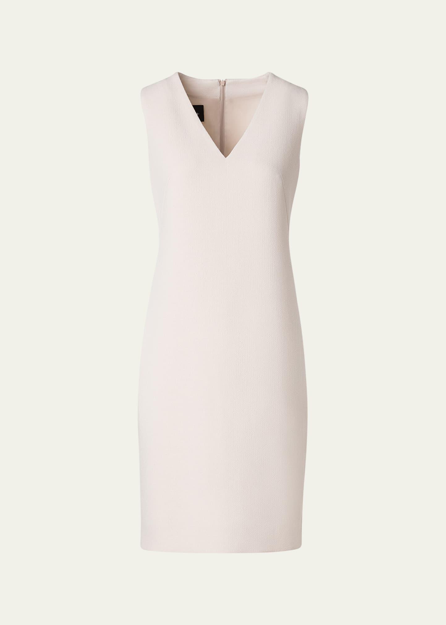 wool crepe sheath dress
