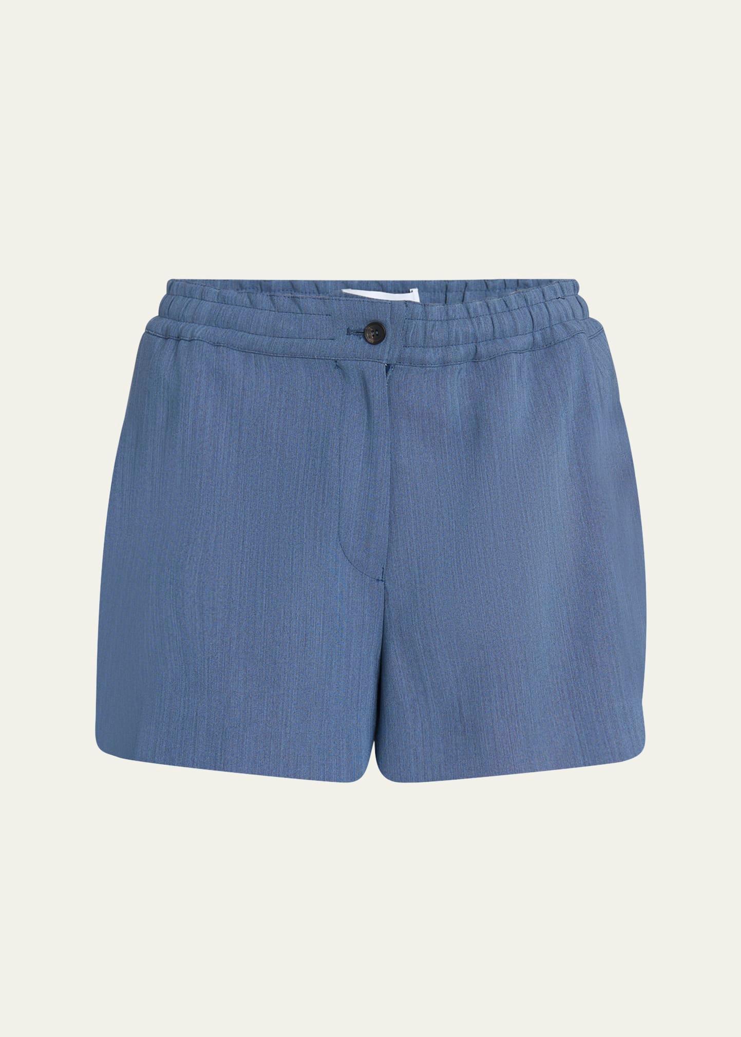 wool faille shorts