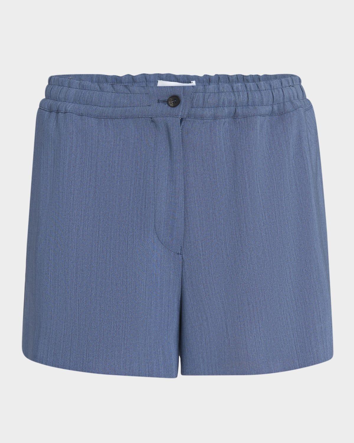wool faille shorts