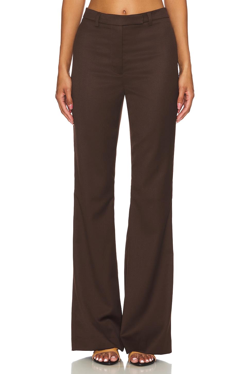 wool high waist pant
