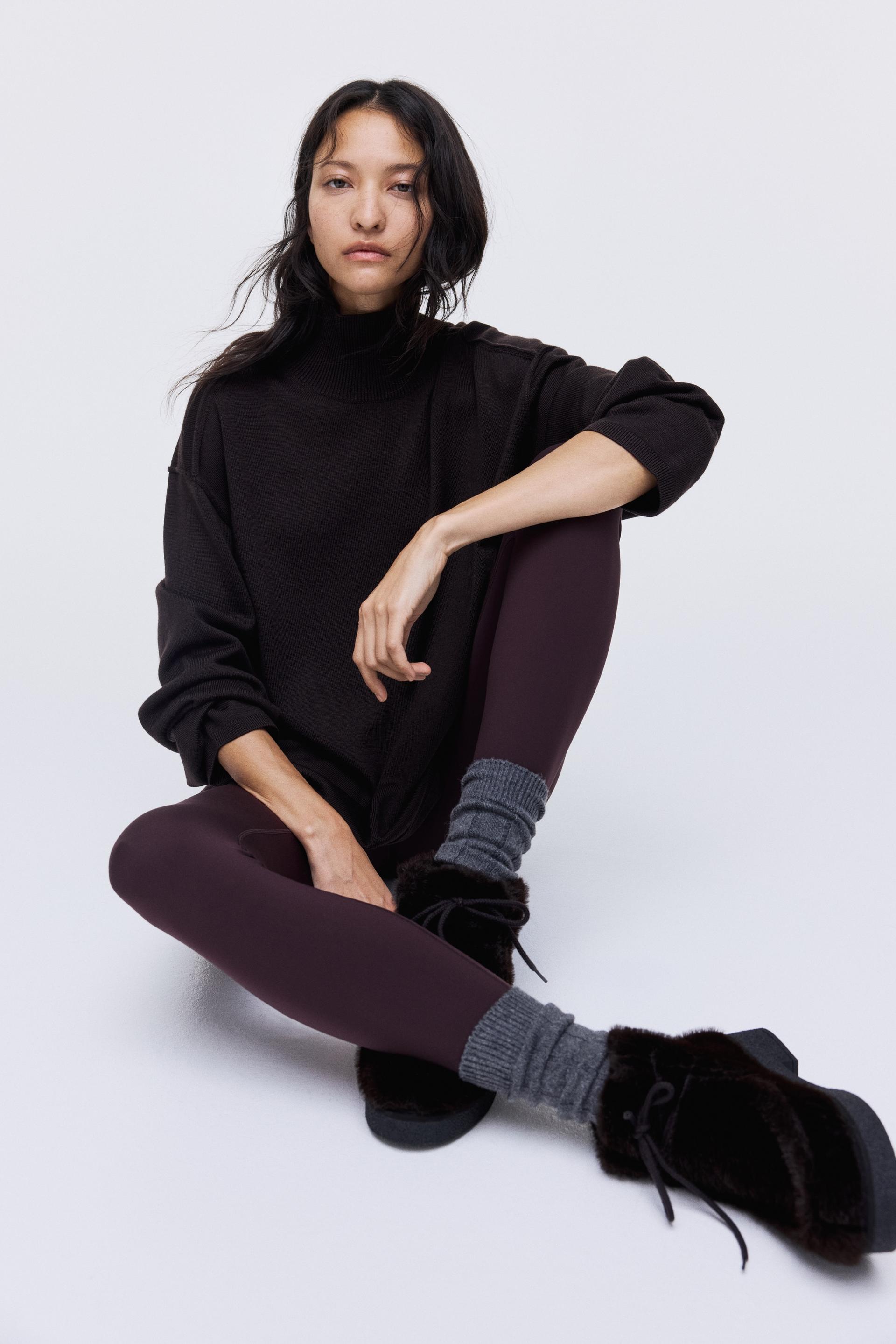 wool mock turtleneck sweater