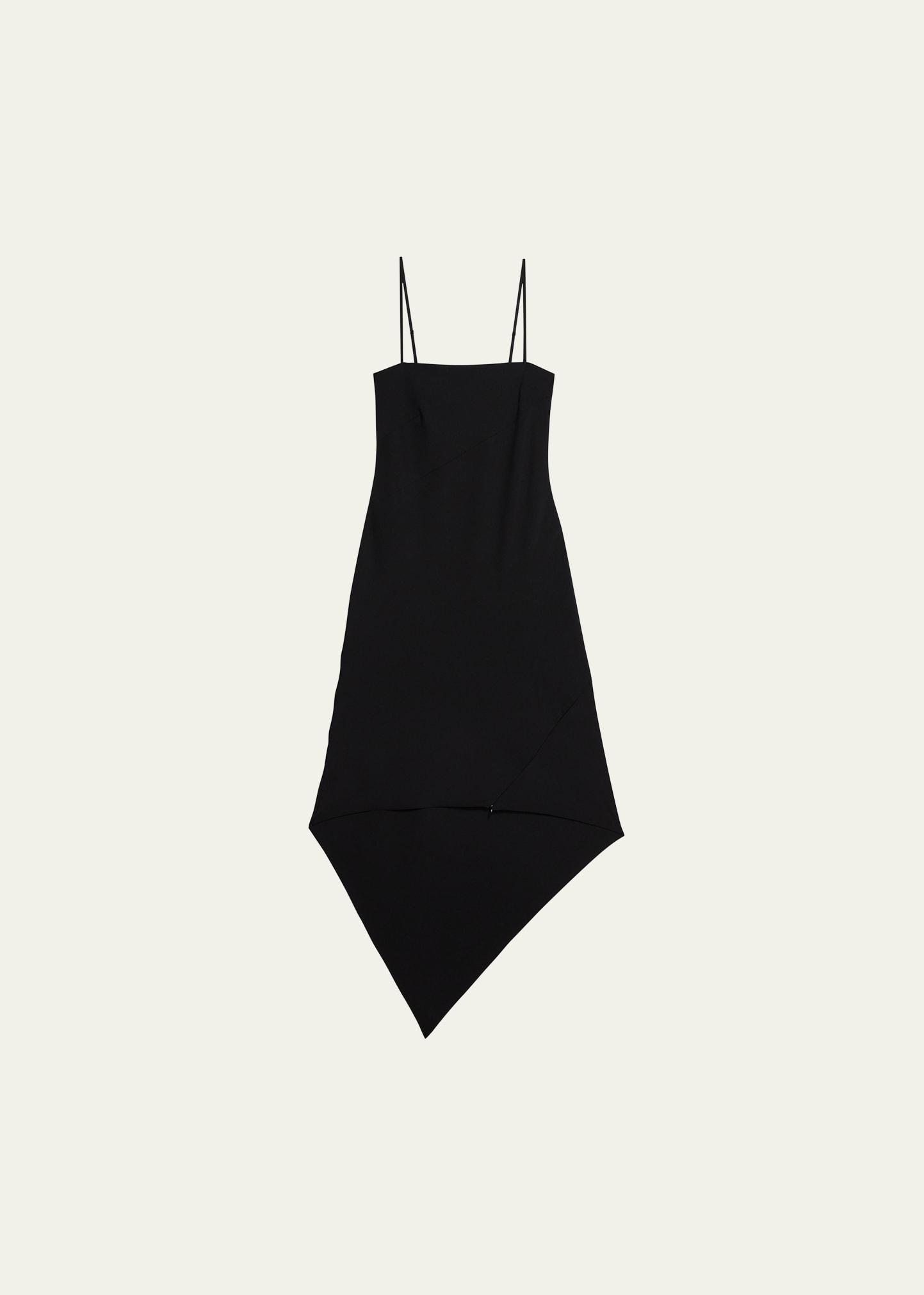 wool scarf hem midi dress