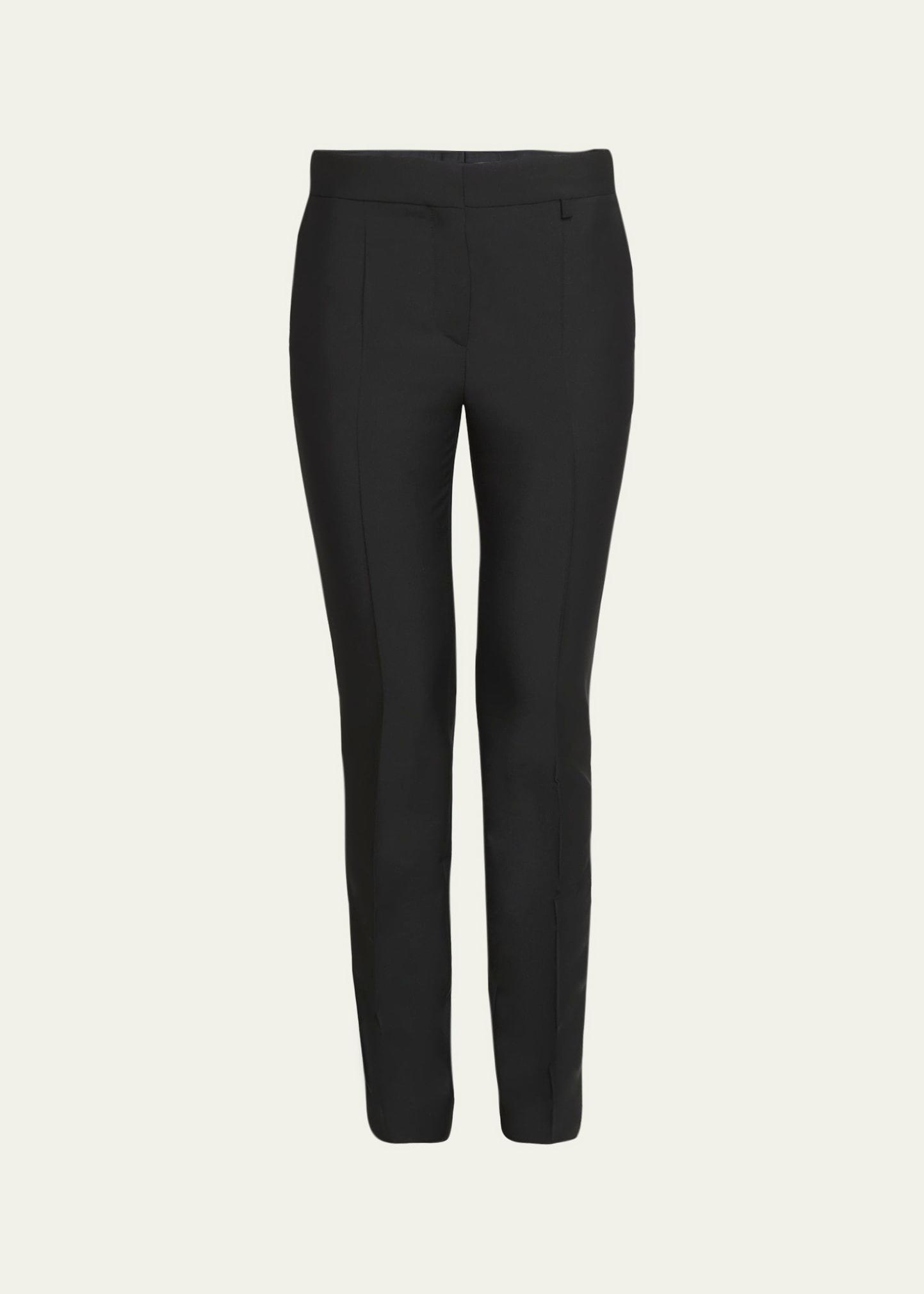 wool slim-fit tailored pants