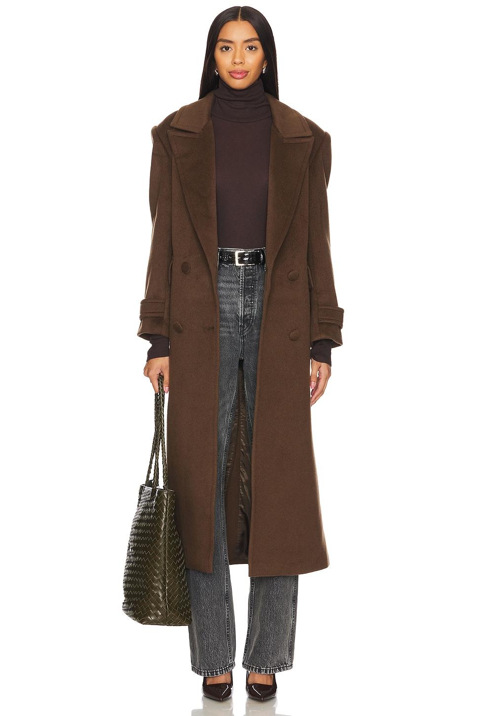 wool structured belted coat