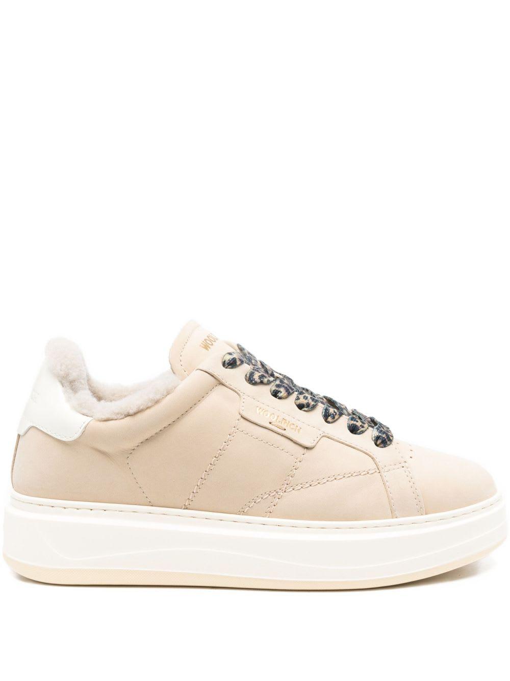 woolrich arrow leather sneakers
