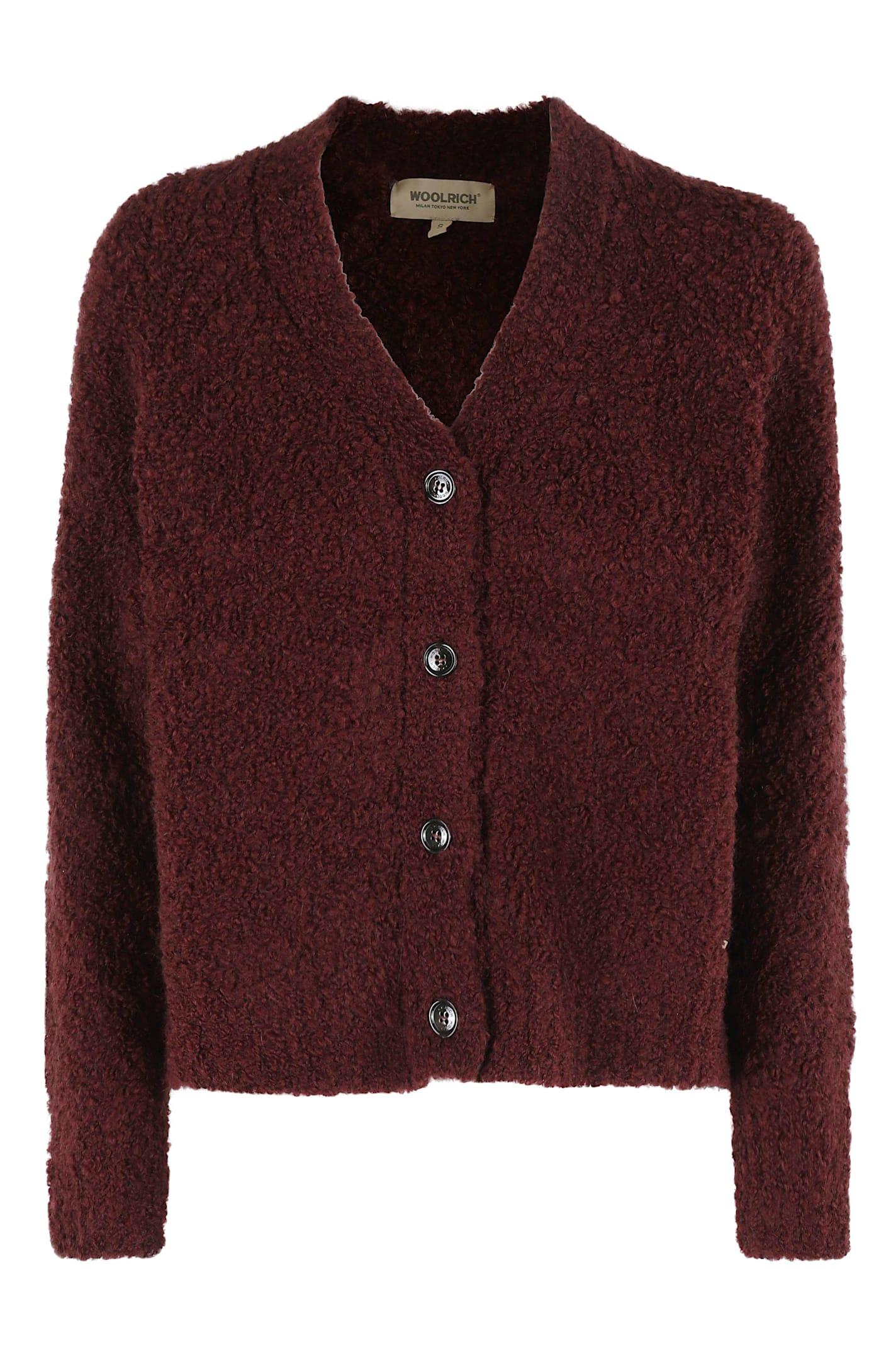 woolrich boucle cardigan