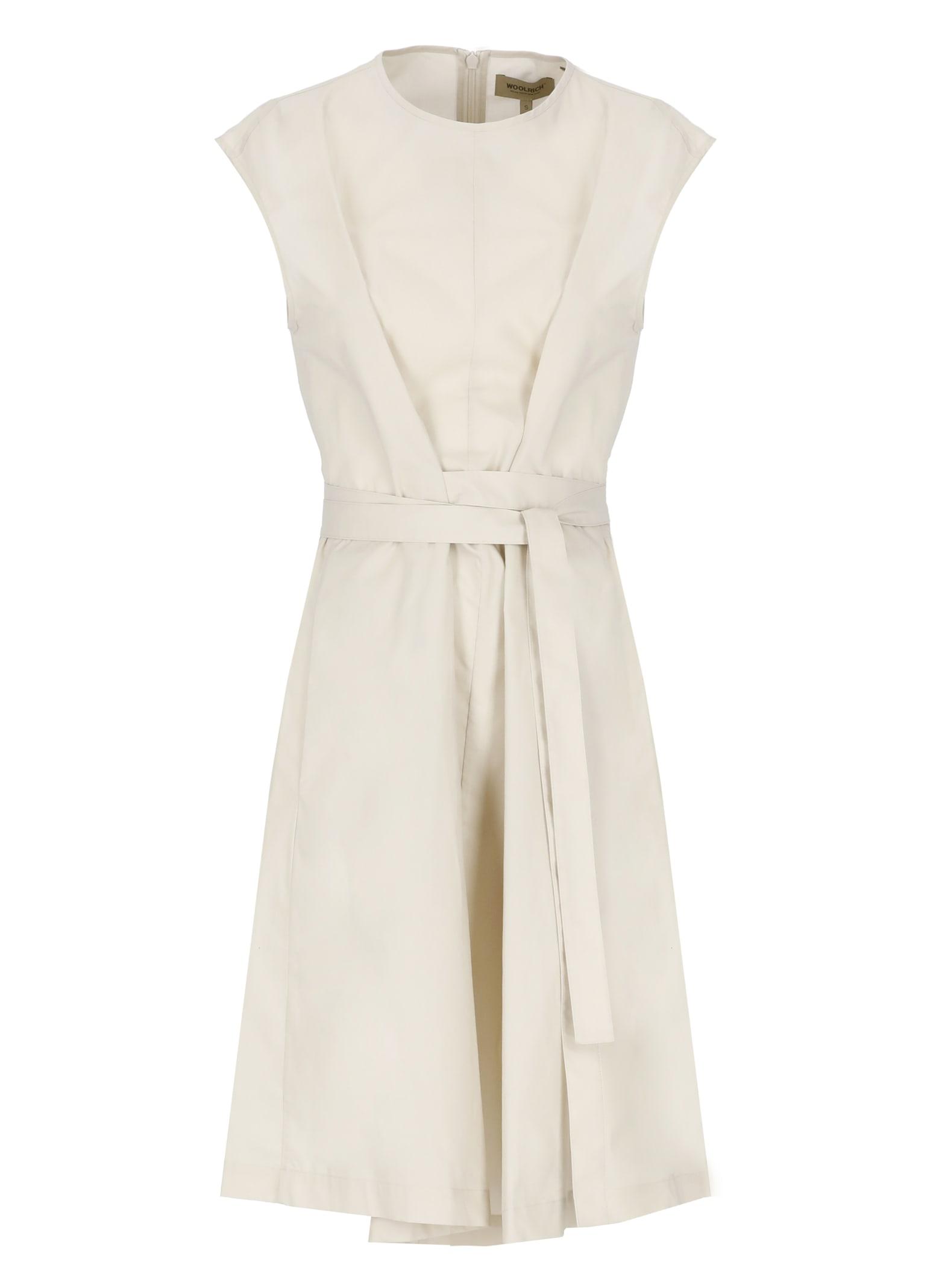 woolrich cotton belted dress