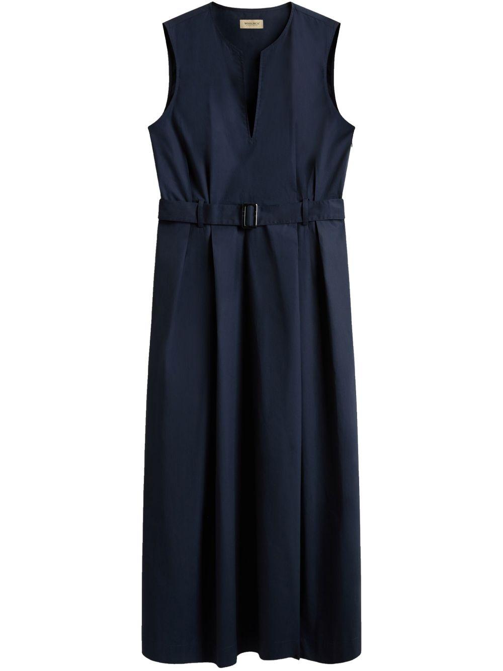 woolrich dresses blue cotton - women