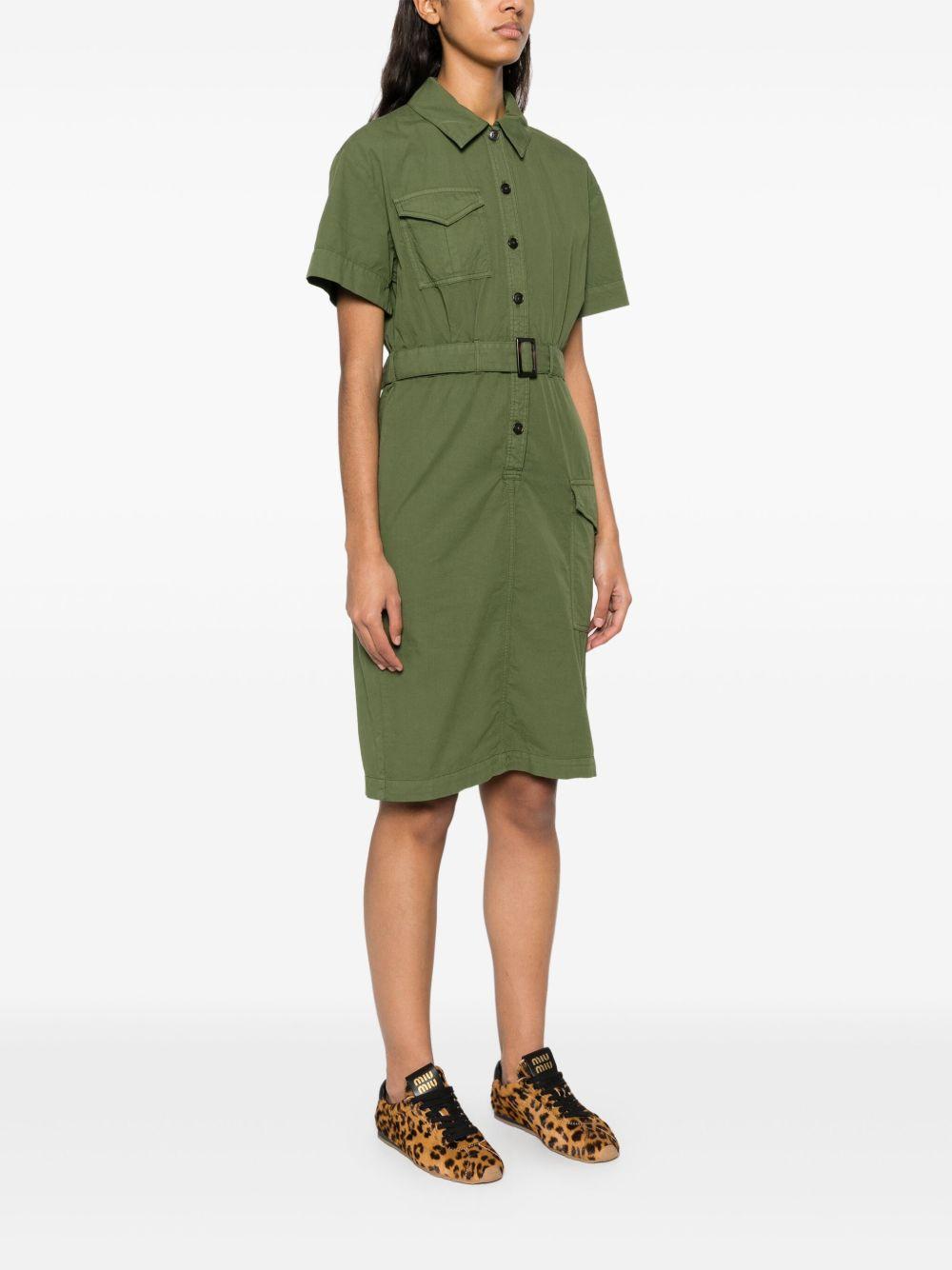 woolrich dresses green cotton - women