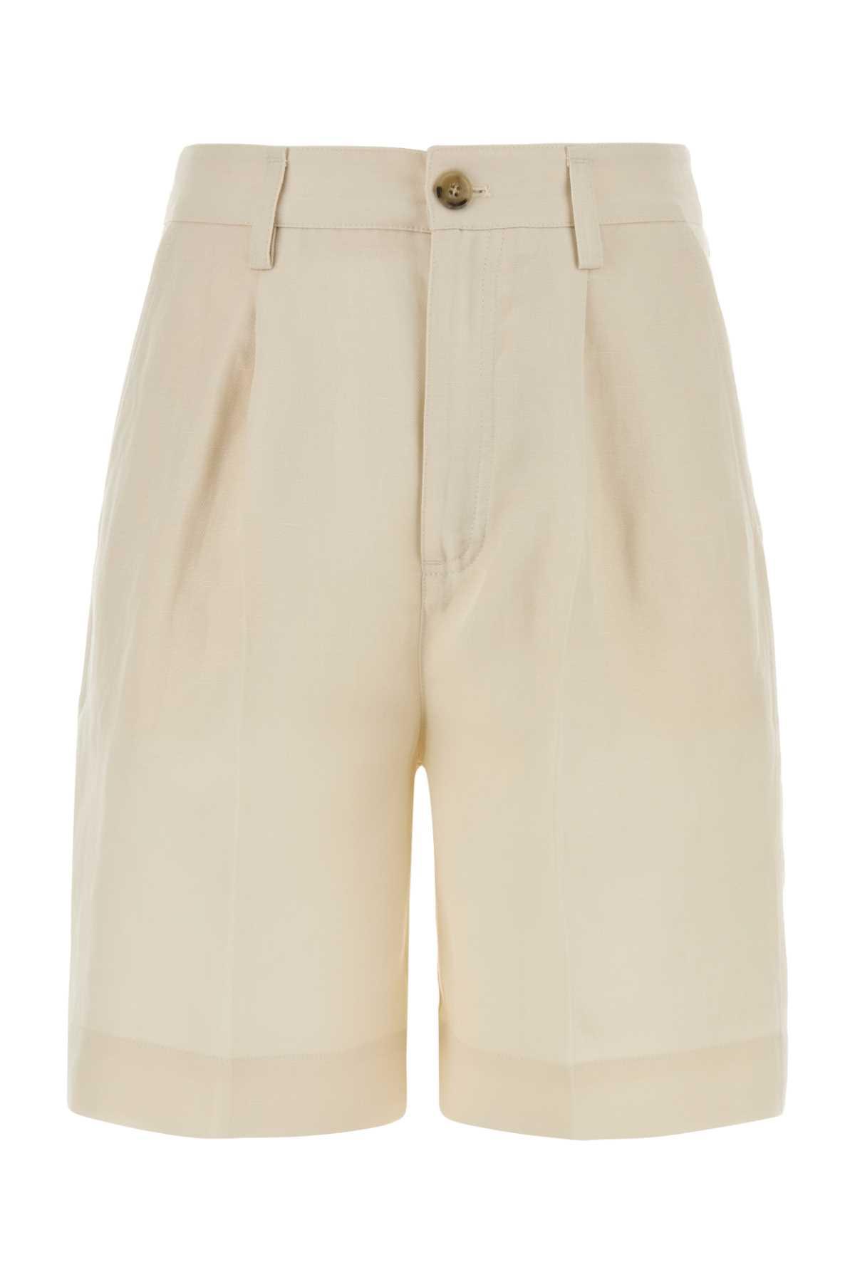 woolrich ivory lyocell blend bermuda shorts
