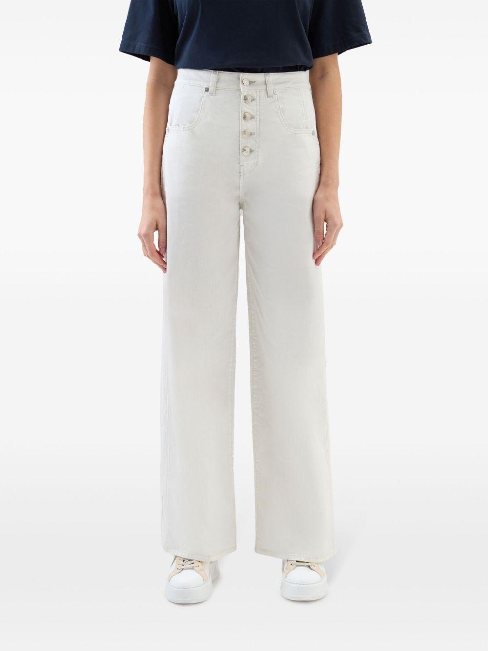 woolrich jeans white cotton elastane - women