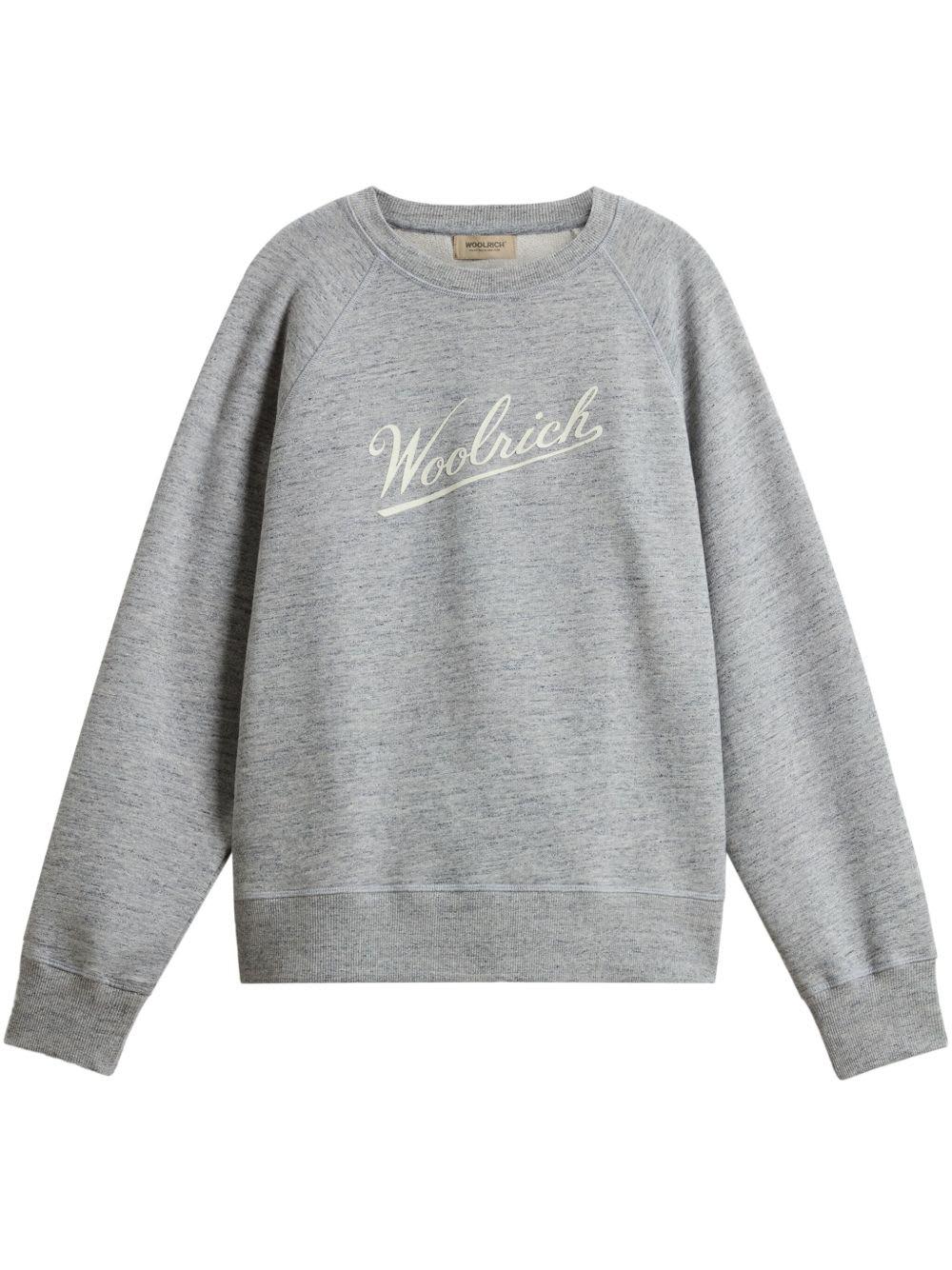 woolrich logo cotton sweatshirt