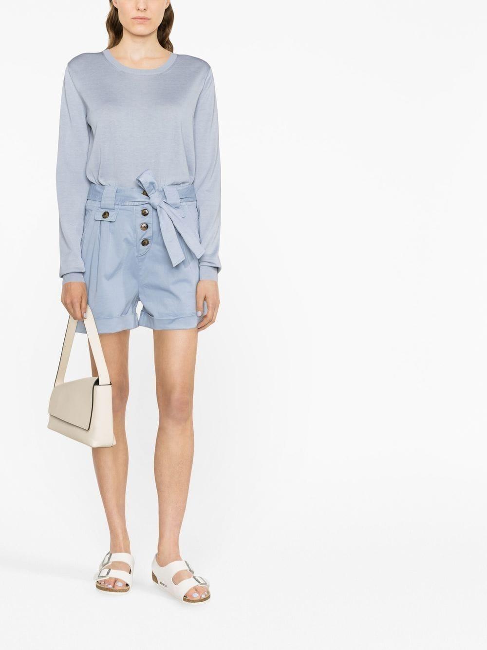 woolrich shorts clear blue cotton - women