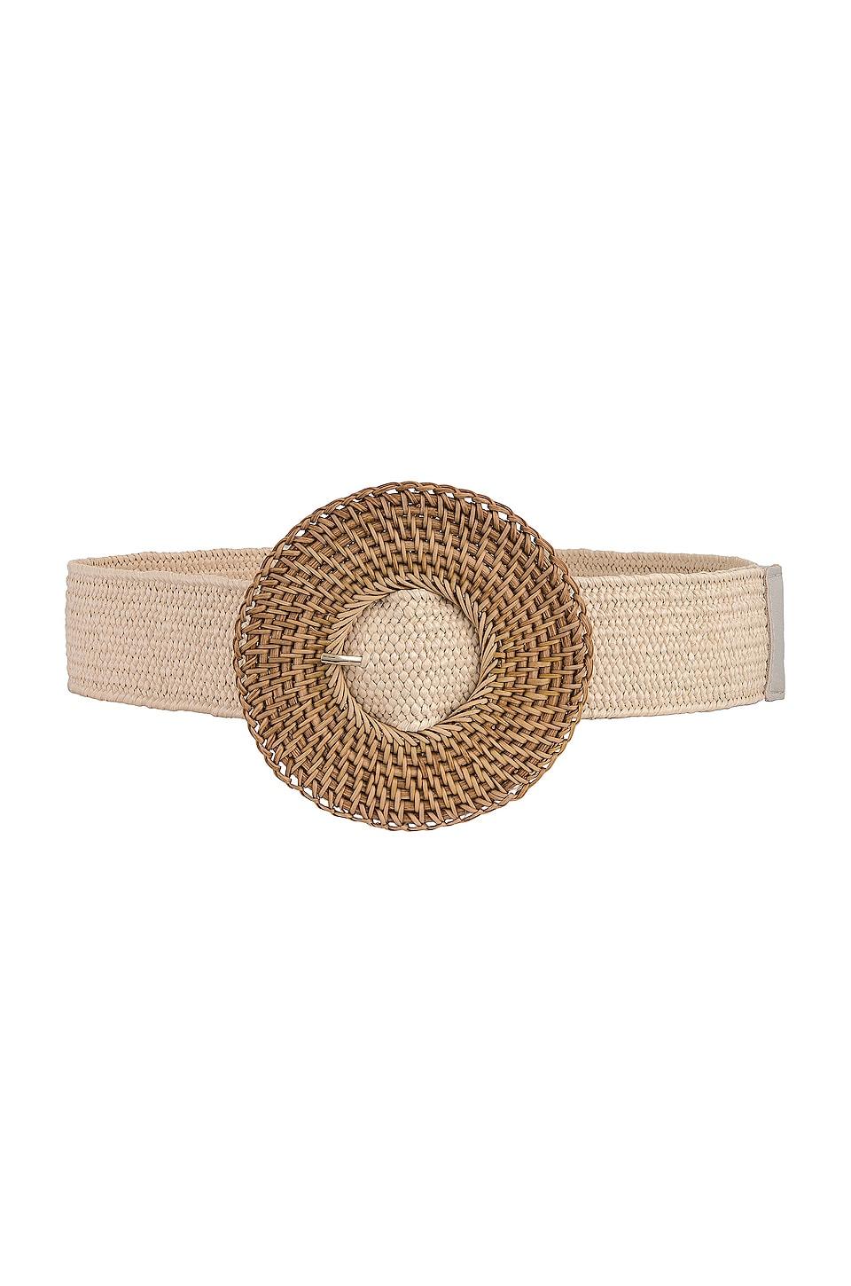 woven belt in ivory