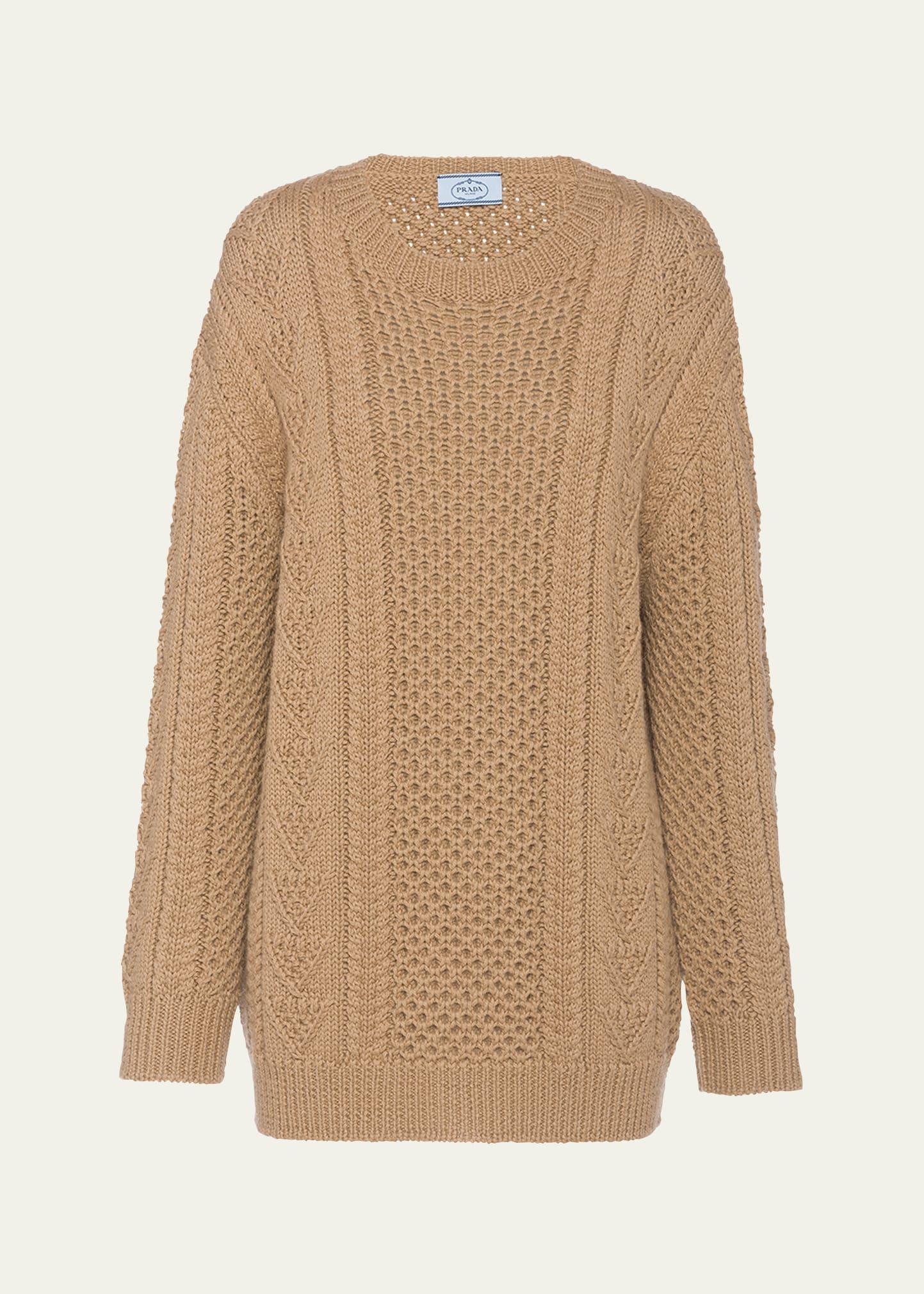 woven wool knit sweater