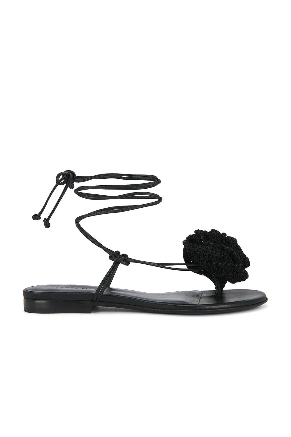 wrap around flower sandal