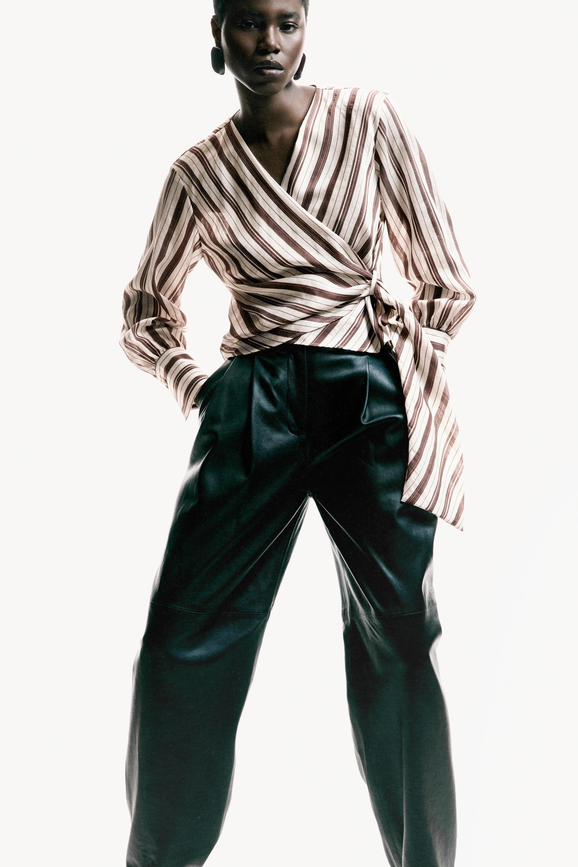 wrap blouse