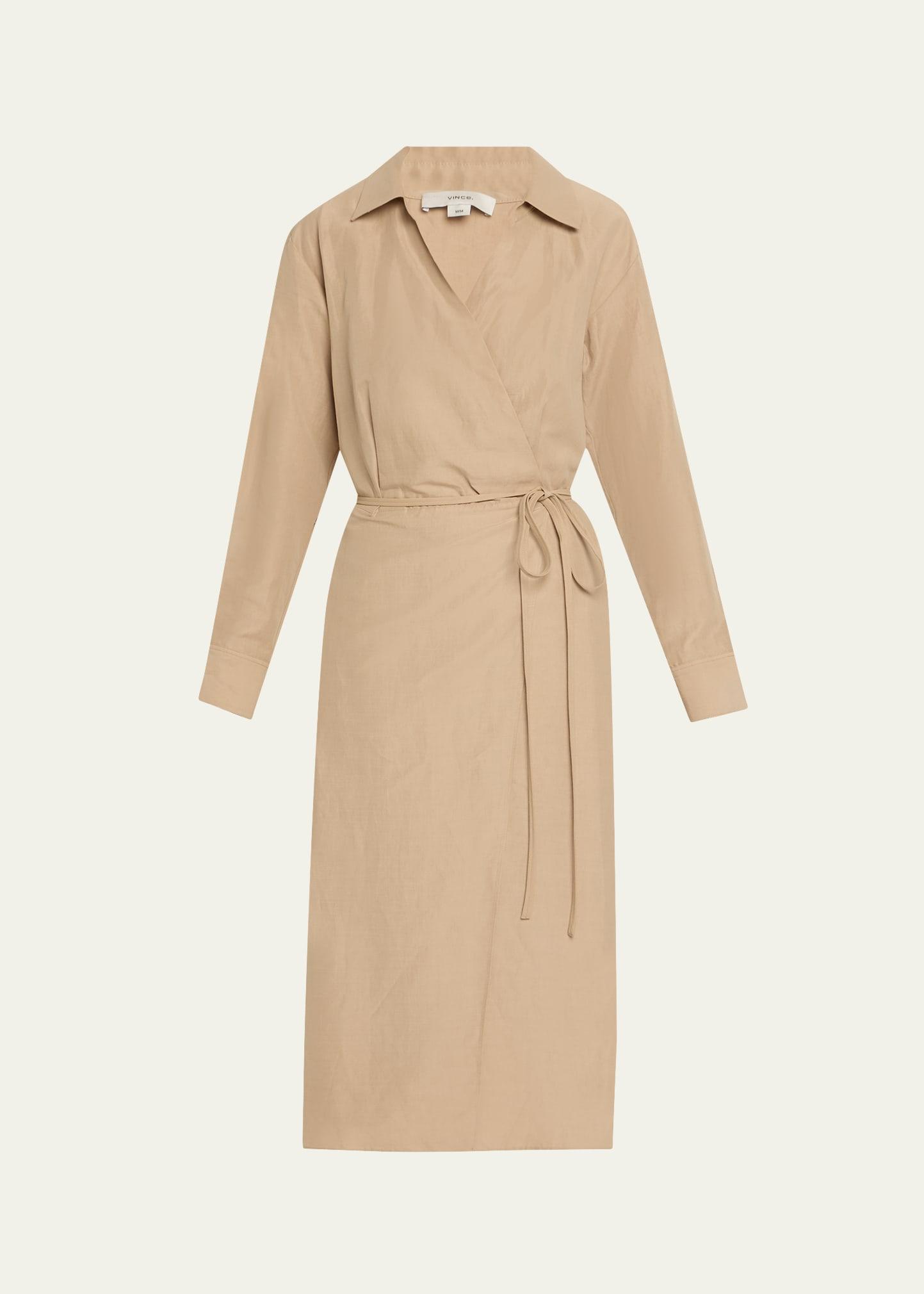 wrap shirtdress