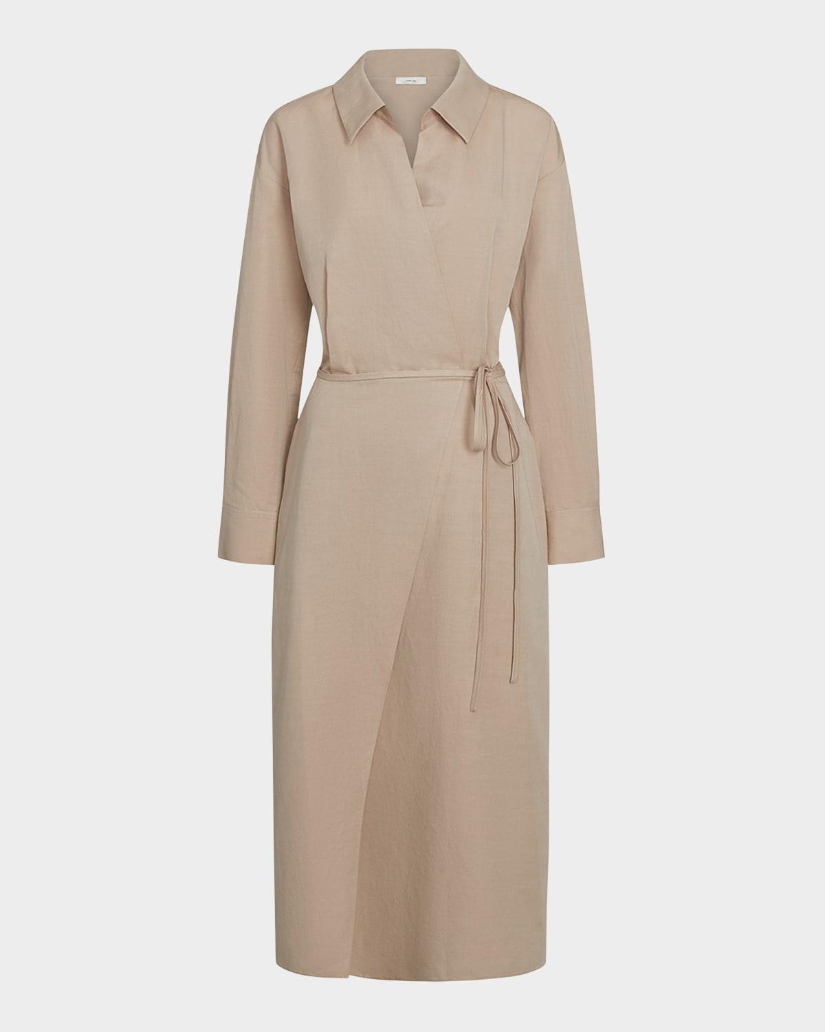 wrap shirtdress