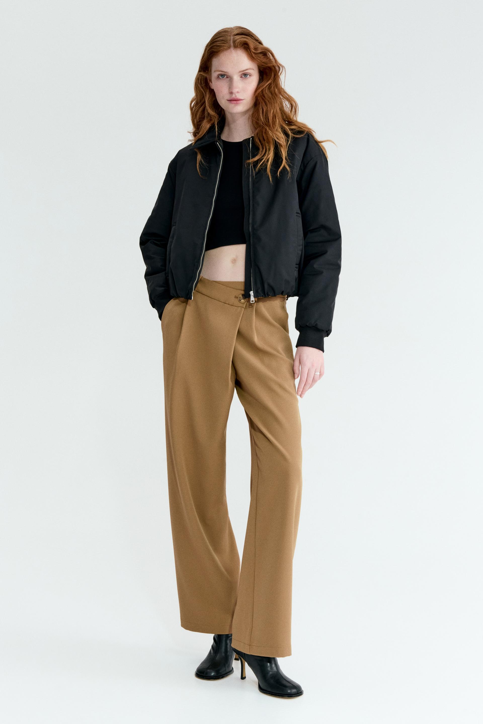 wrapover dress pants