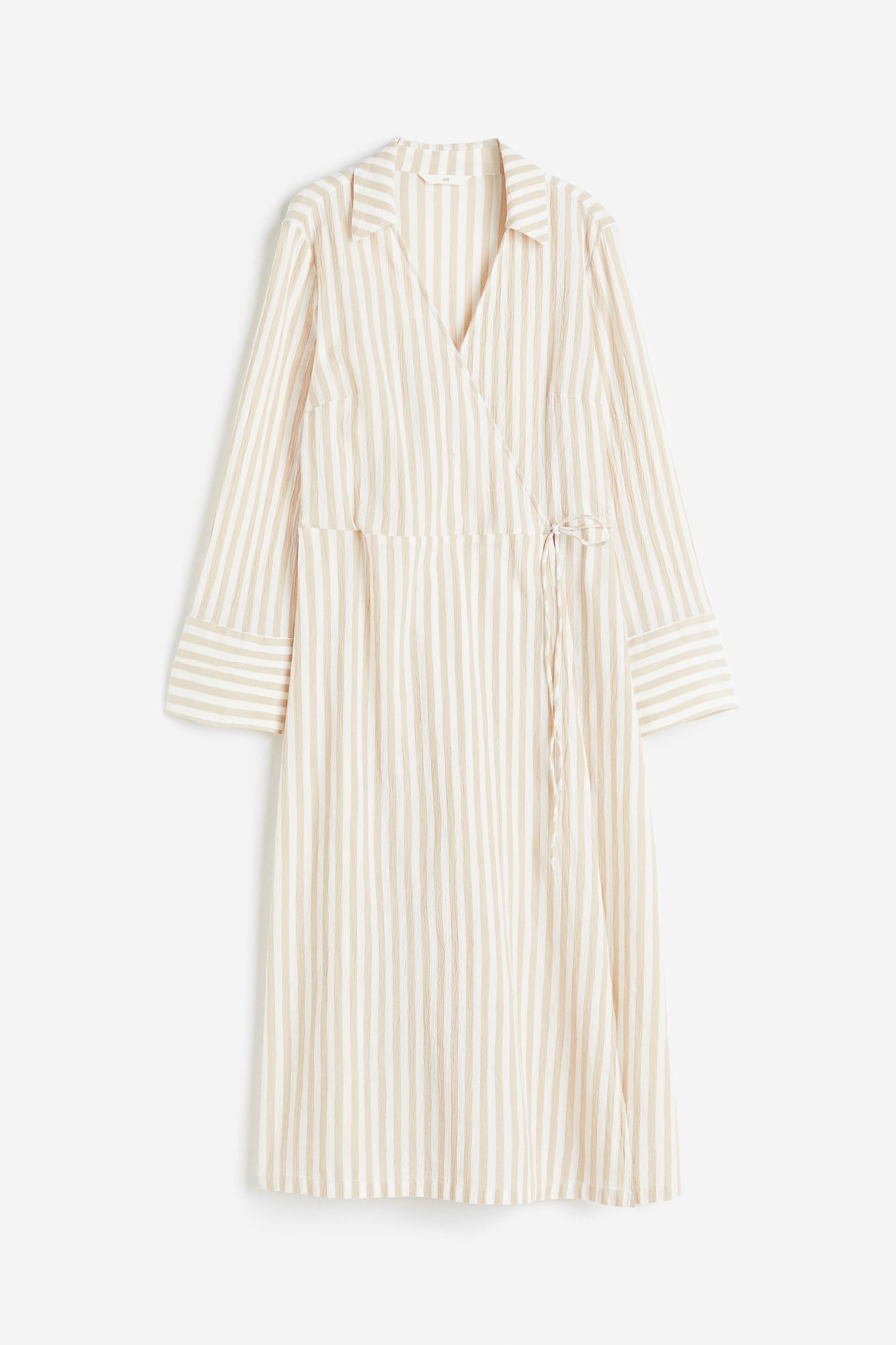 wrapover shirt dress