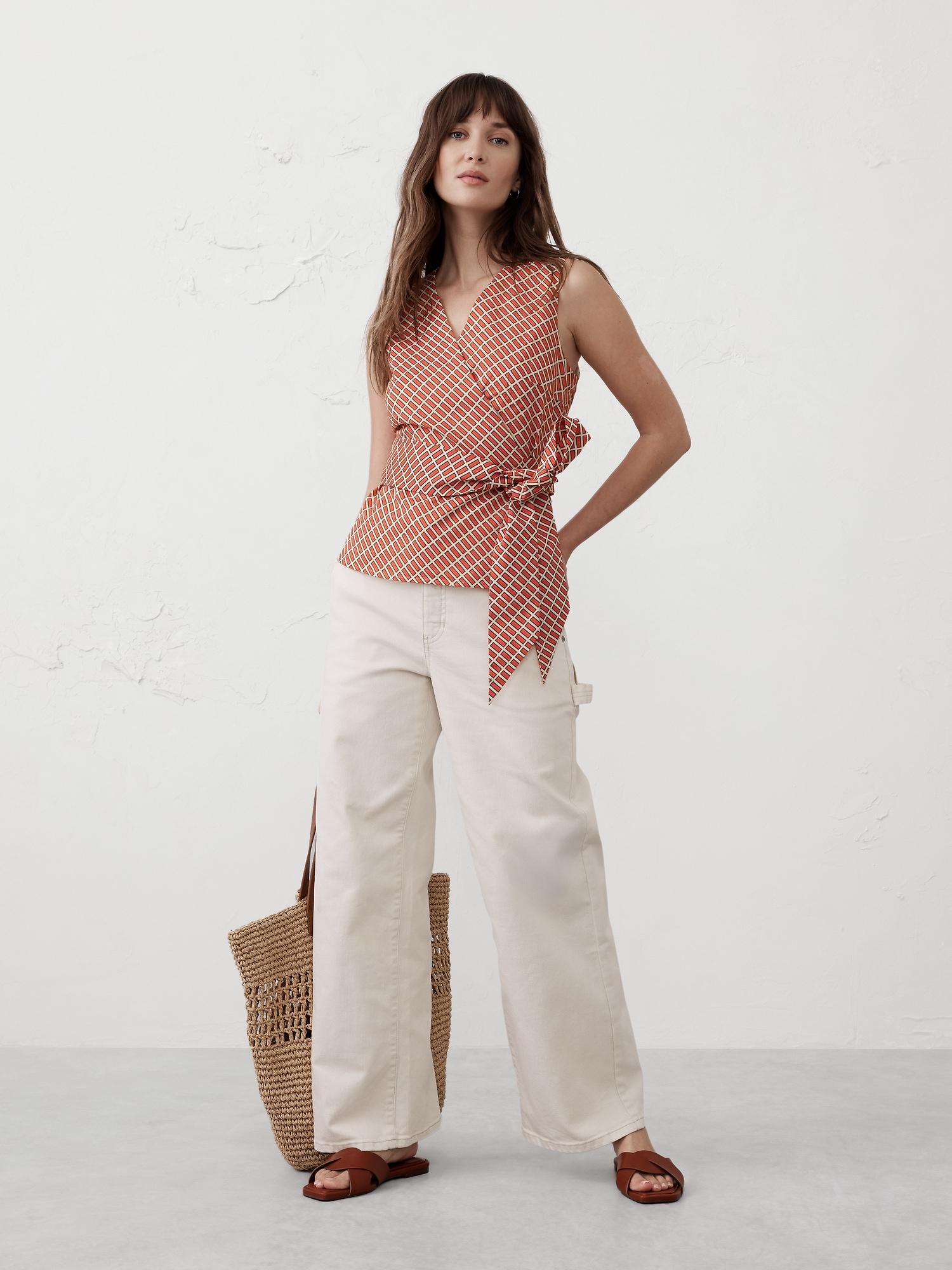 wrapped voile top