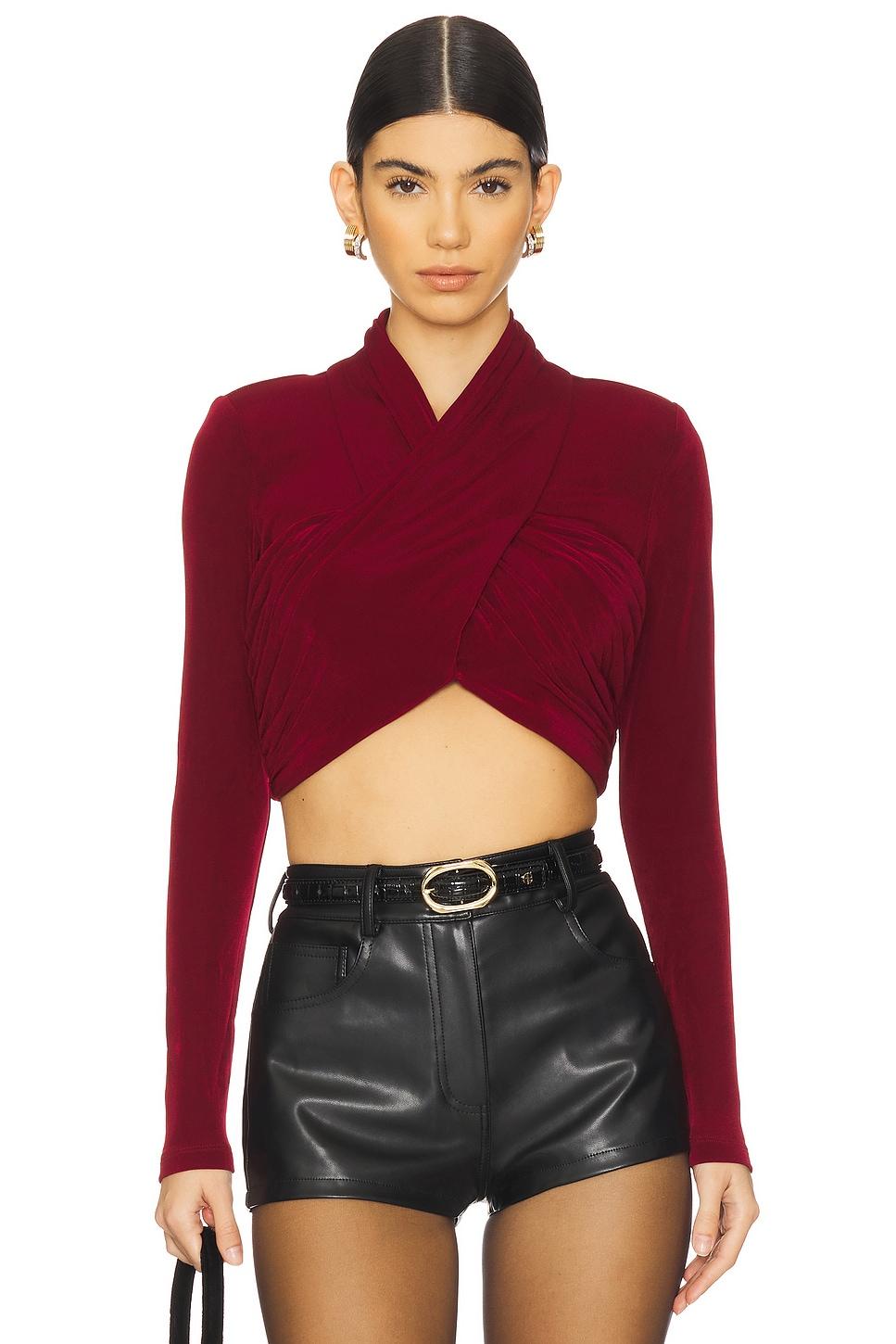 wren wrap knit top