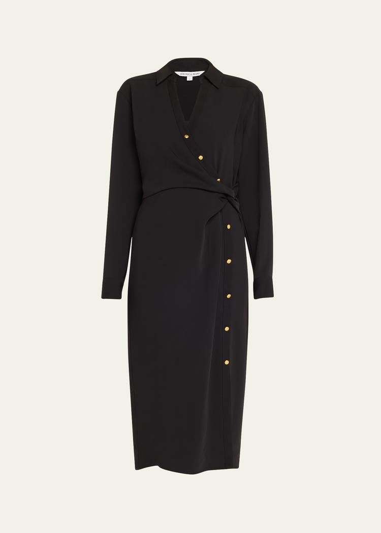 Veronica Beard Wright Midi Shirt Dress