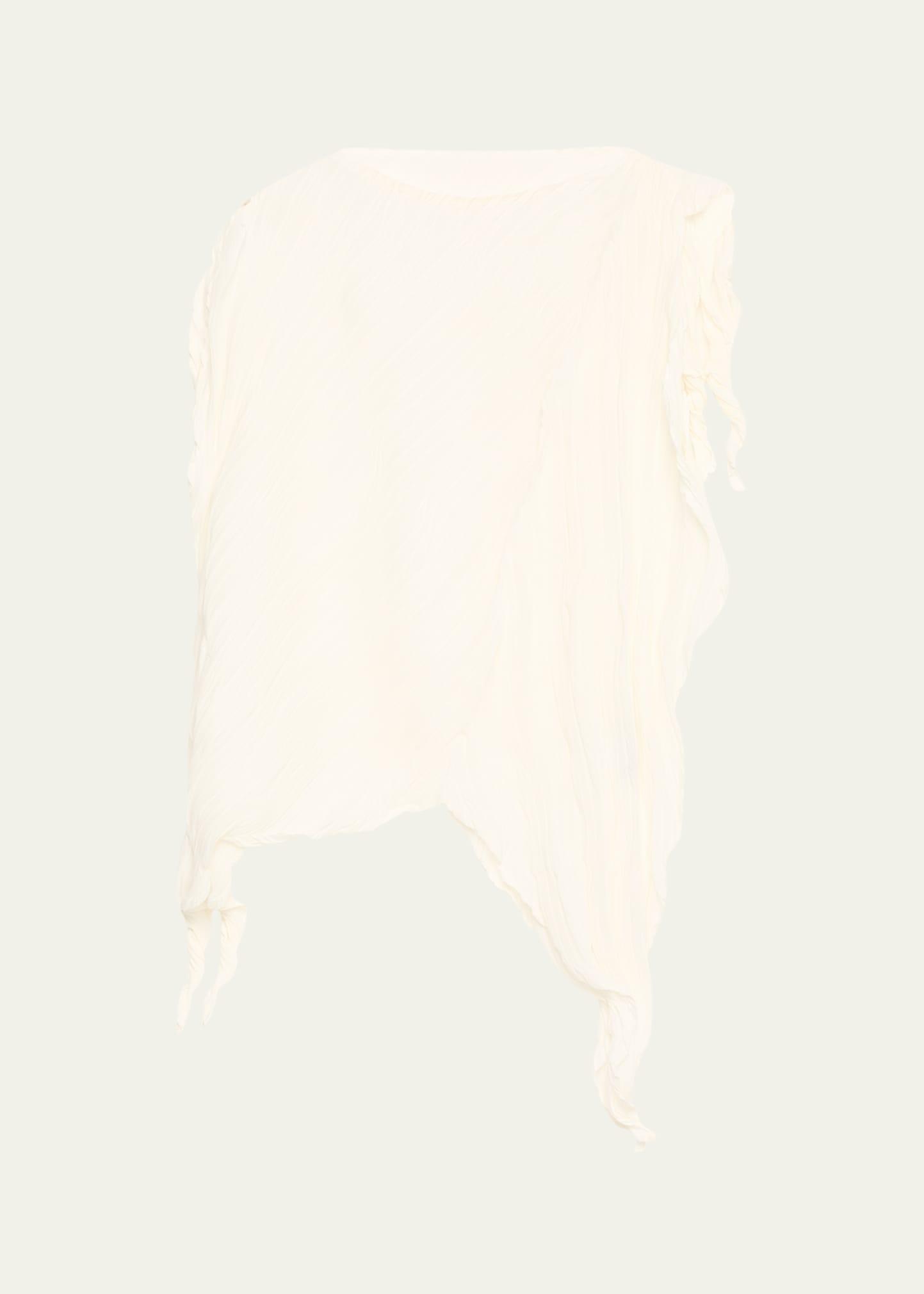 wrinkled and twisted top