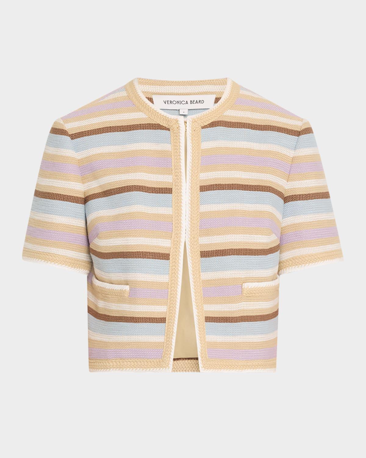 wyatt striped short-sleeve jacket