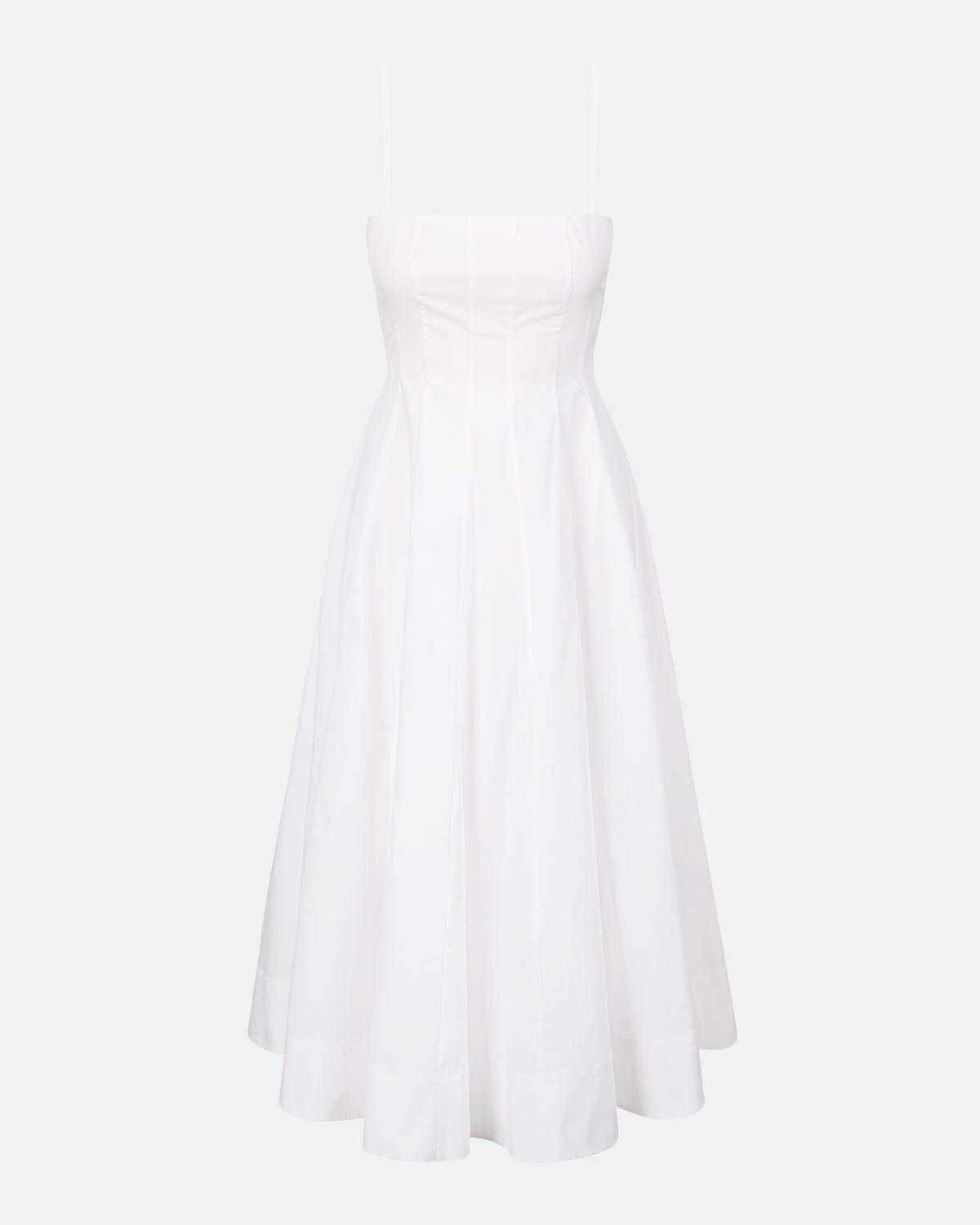 wylie paneled midi dress