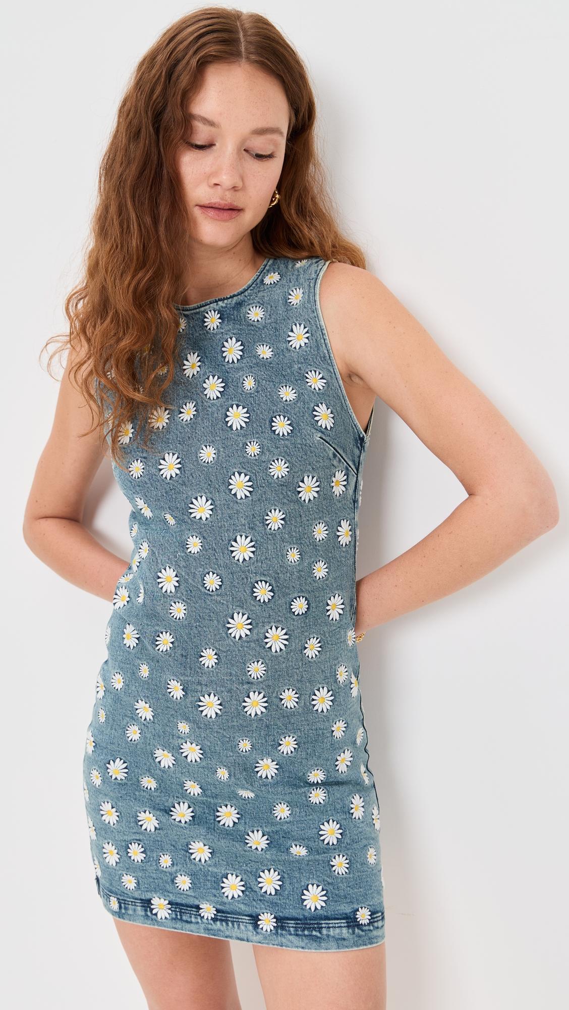 wynell embroidered mini dress