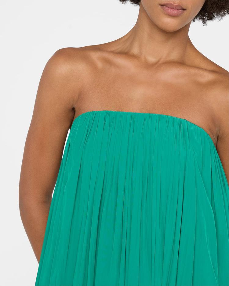 wynn strapless ruched gown