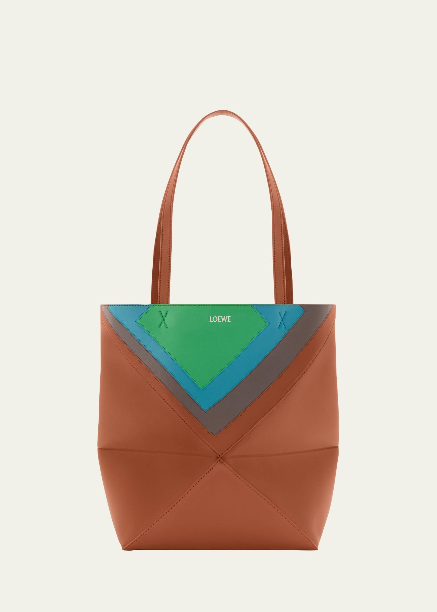 x albers puzzle fold tote bag in nappa leather
