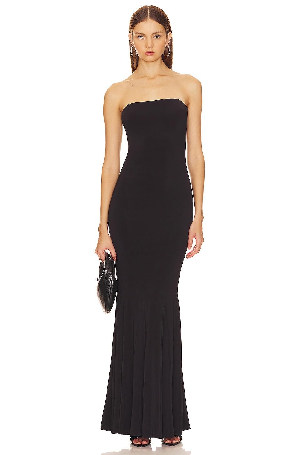 x anja dujakovi? bex strapless gown