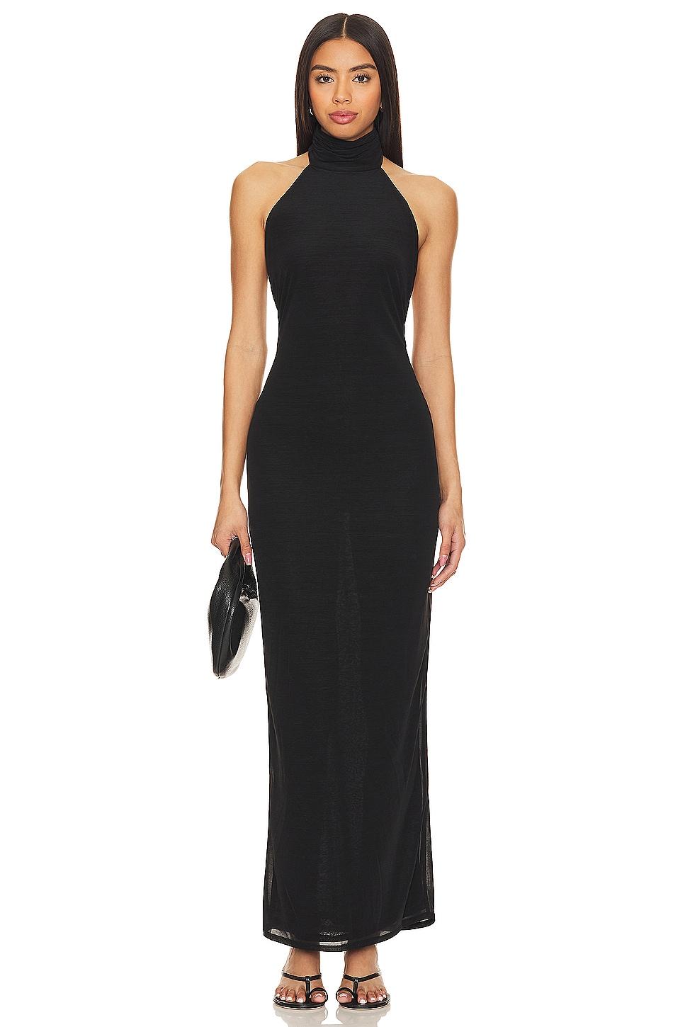 x anja dujković ula sheer maxi dress