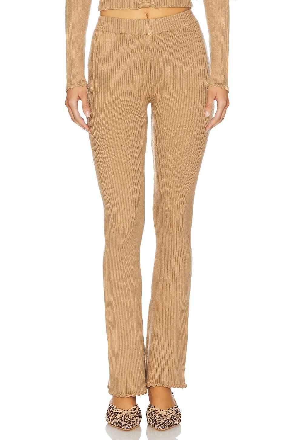 x bella hadid texas ribbed knit pant