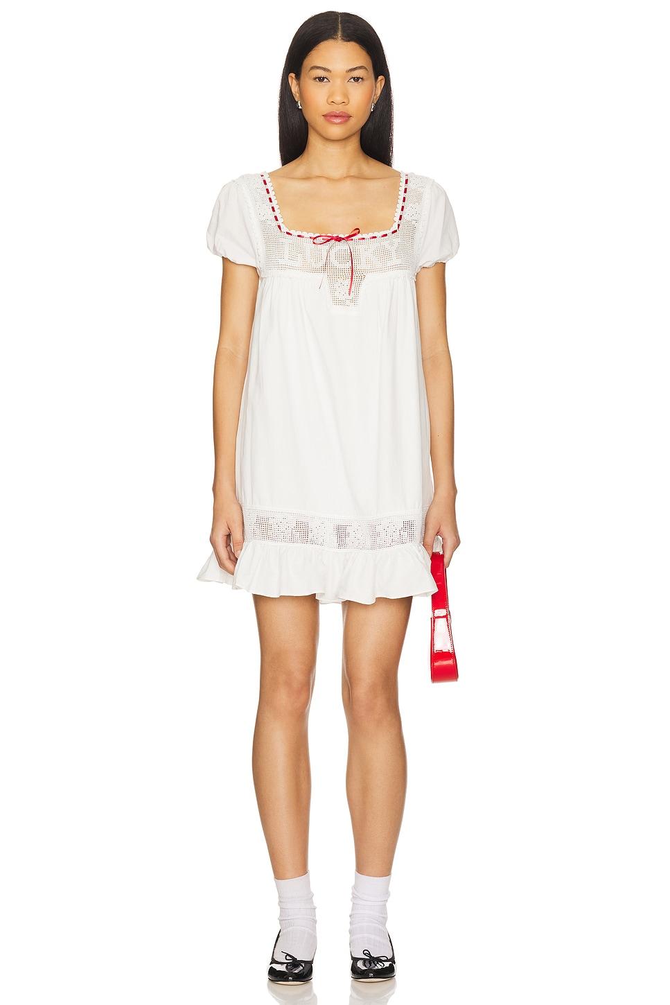 x bella hadid western poplin mini dress