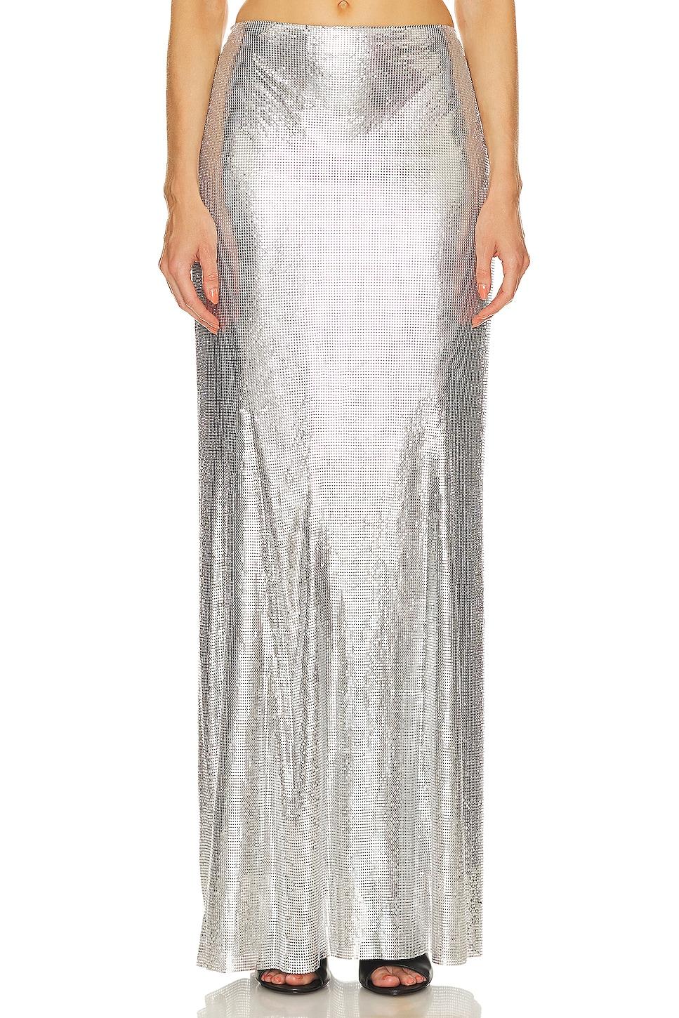 x bridget chainmail maxi skirt