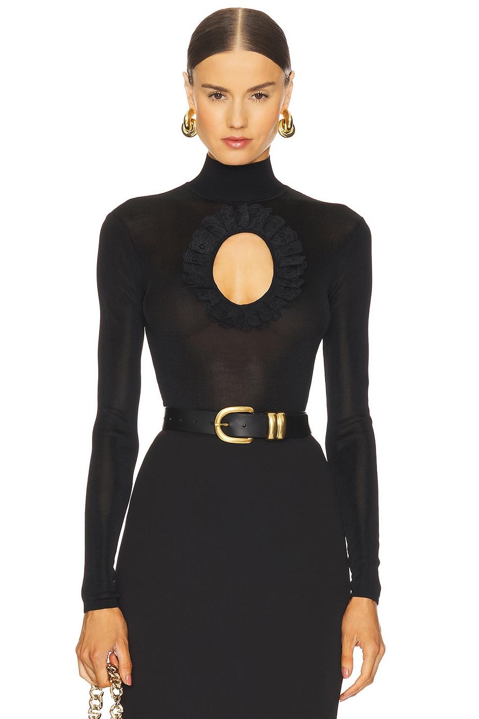 x christopher kane knit cut out bodysuit