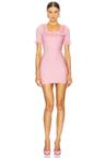 x christopher kane ruffle knit mini dress