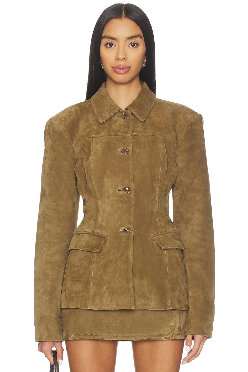 x coco aina suede cinched jacket
