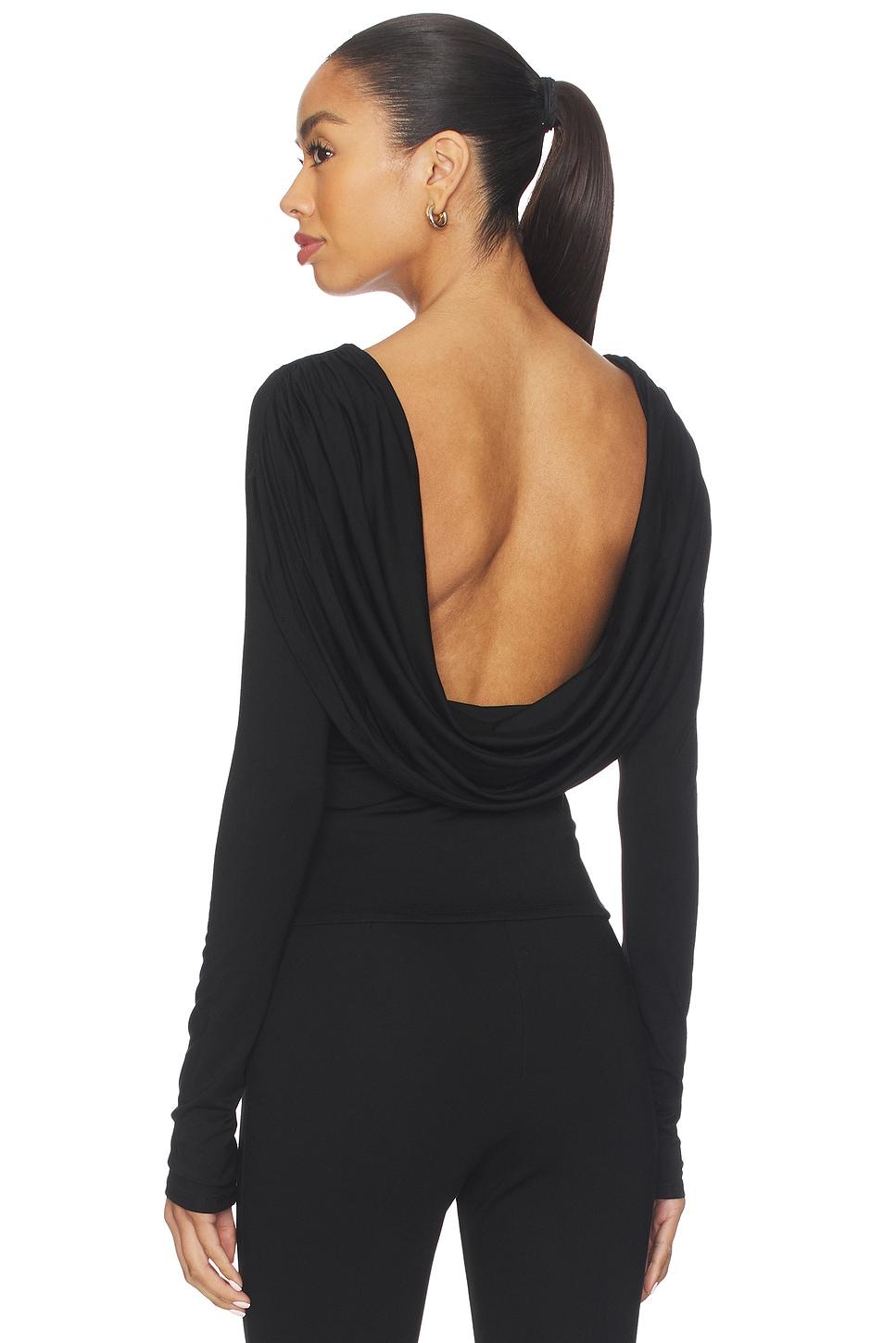 x emma leger evelyn drape back top
