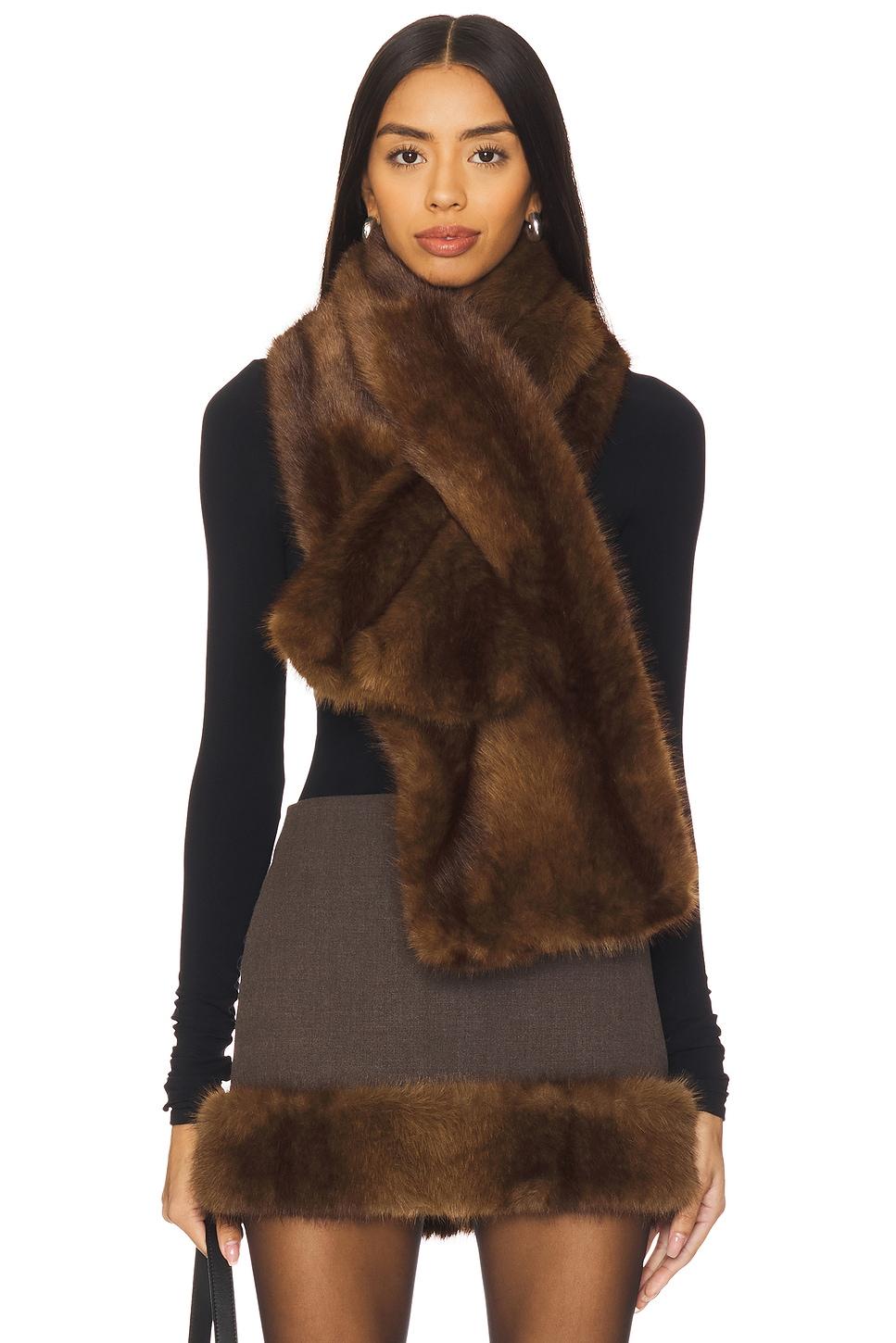 x emma rose faux mink scarf