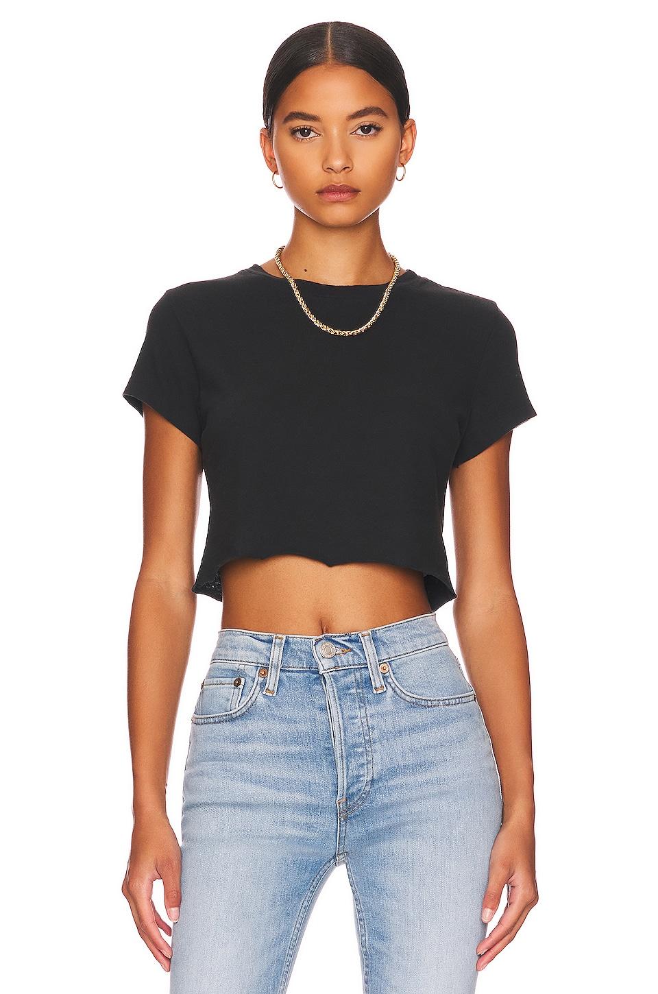 x hanes cropped 60's slim tee