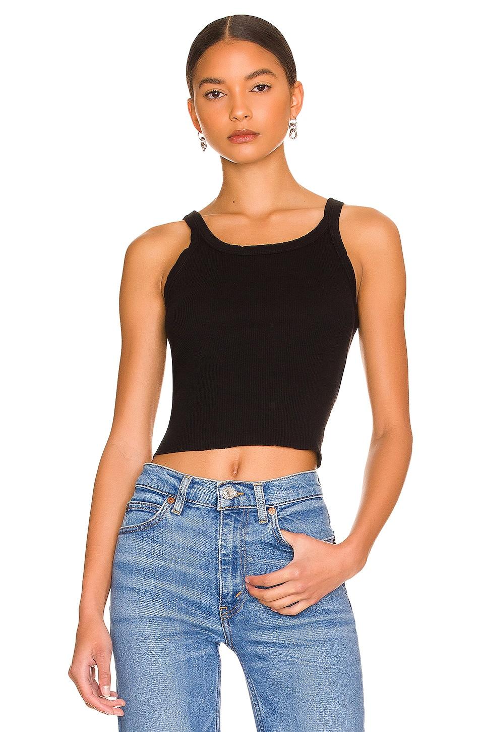 x hanes cropped rib tank
